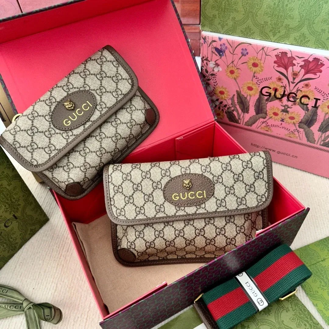 Kakobuy spreadsheet Gucci GG Supreme Belt Bag Beige/Gold Accessories Accessories QC photo and price row