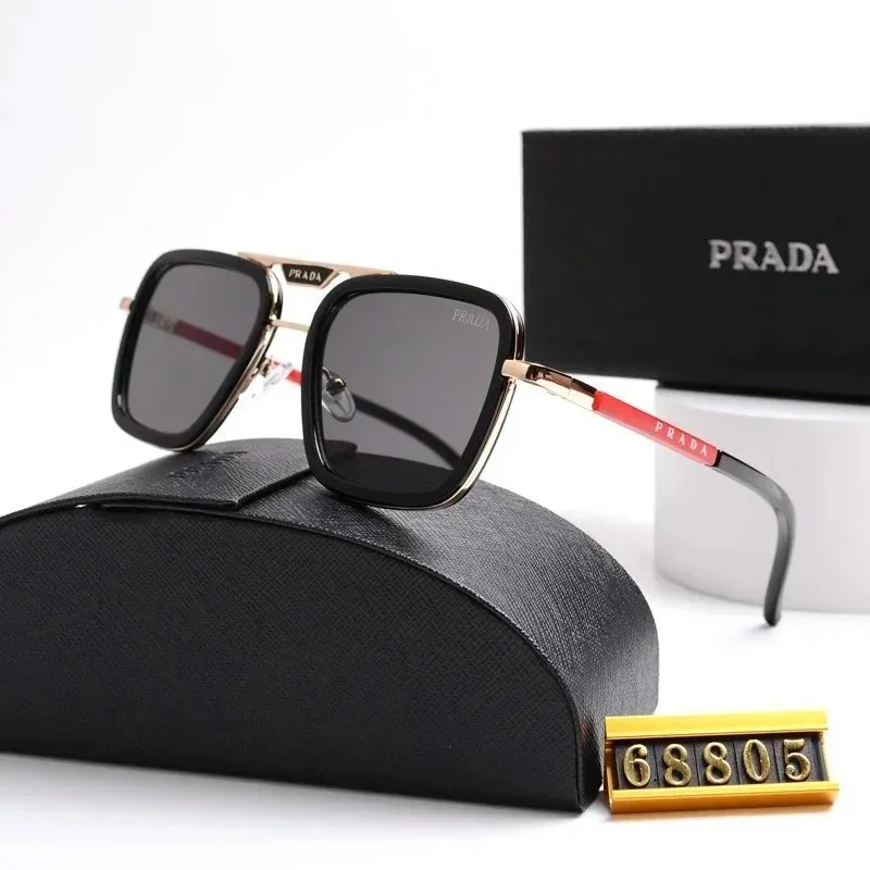 Kakobuy spreadsheet Prada Square Frame Sunglasses Black Red Accessories Accessories QC photo and price row