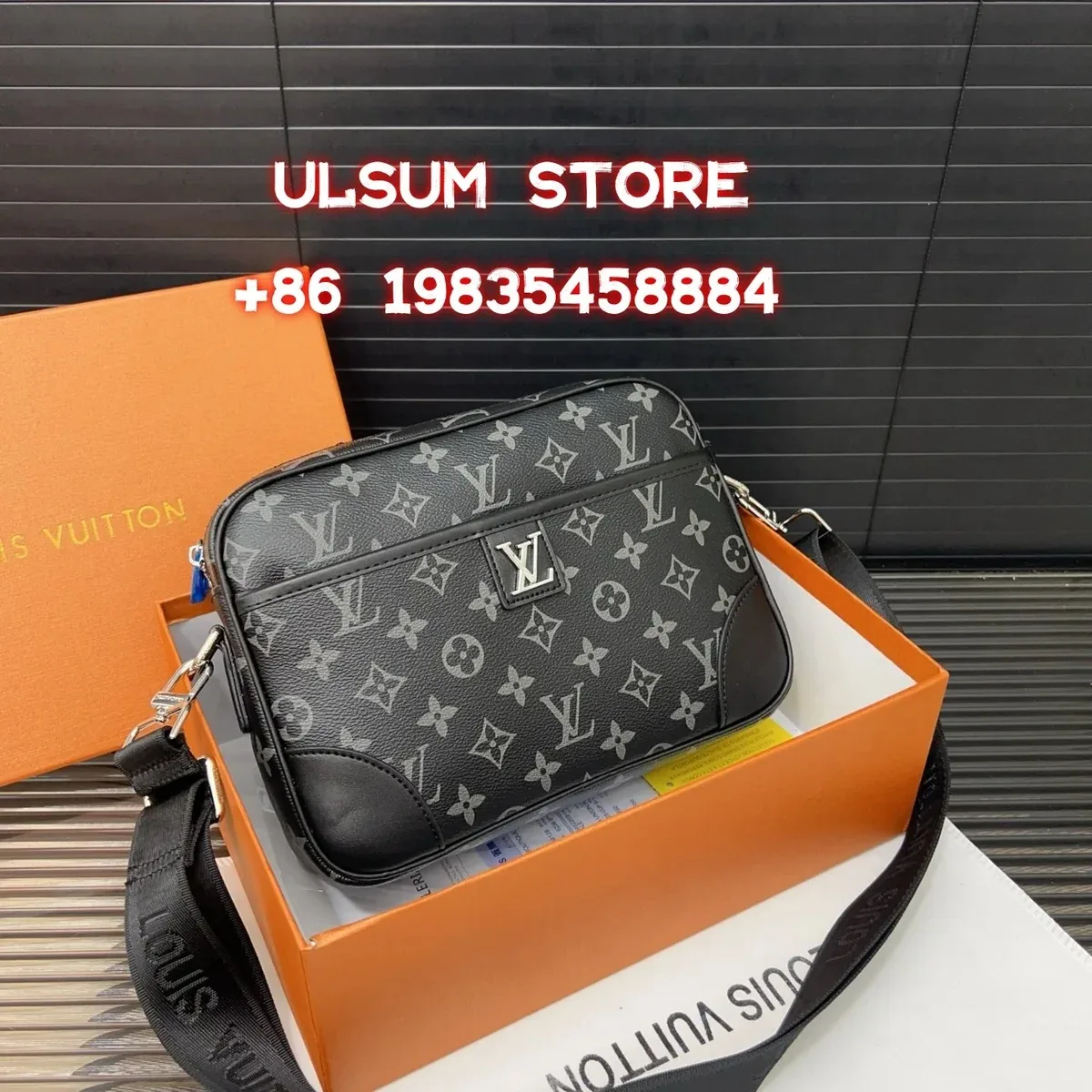 Kakobuy spreadsheet Louis Vuitton Neverfull Monogram Crossbody Bag Black Bags QC photo and price row