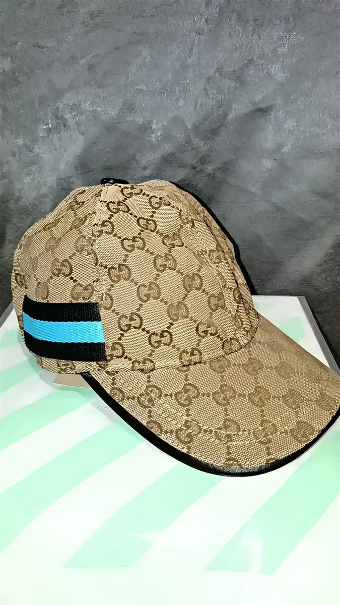 Kakobuy spreadsheet Gucci GG Supreme Beige & Blue Cap Headwear QC photo and price row