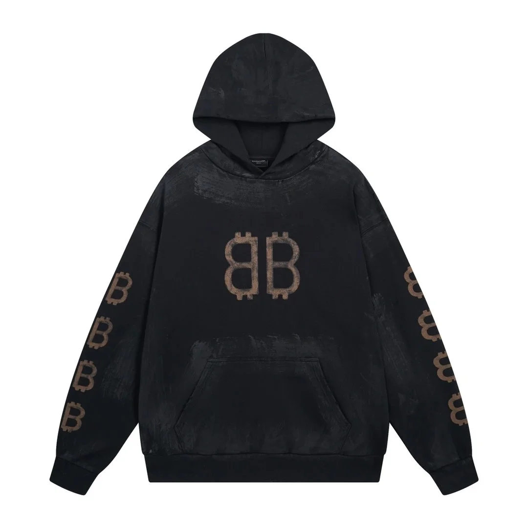 Kakobuy spreadsheet Bitcoin Hoodie Black Bitcoin Print Pullover Hoodies QC photo and price row