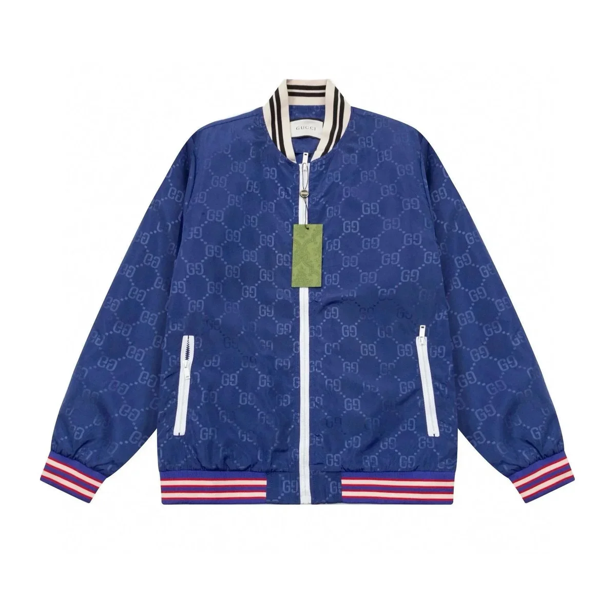 Kakobuy spreadsheet Gucci GG Monogram Blue Bomber Jacket Jackets QC photo and price row