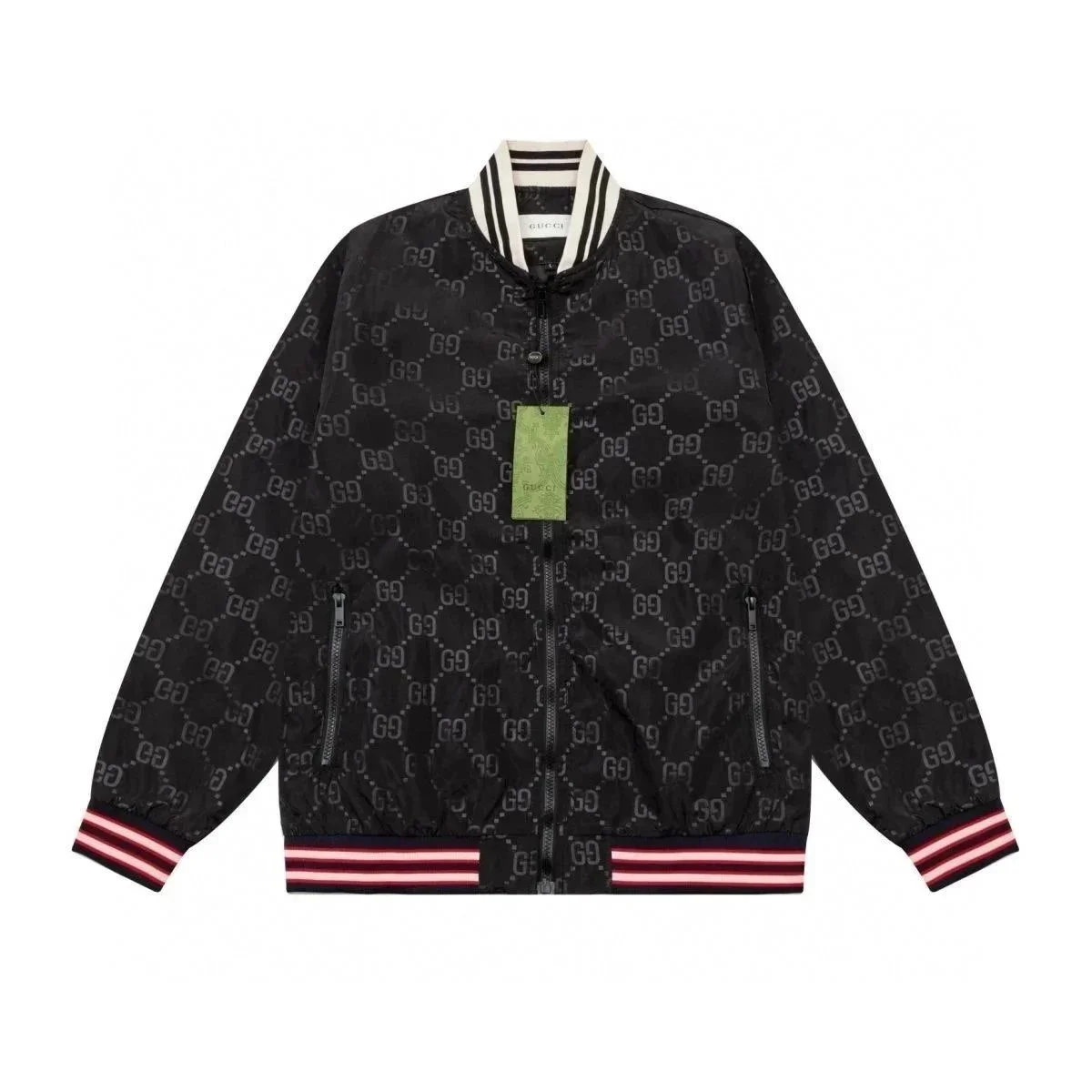 Kakobuy spreadsheet Gucci GG Monogram Bomber Jacket Black Jackets QC photo and price row