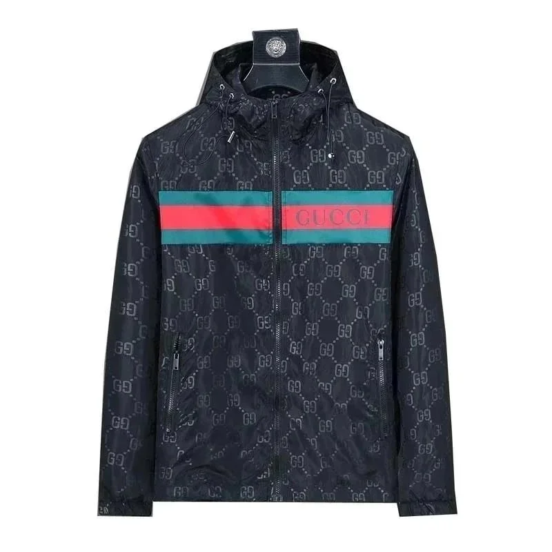 Kakobuy spreadsheet Gucci GG Monogram Windbreaker Jacket Black Jackets QC photo and price row