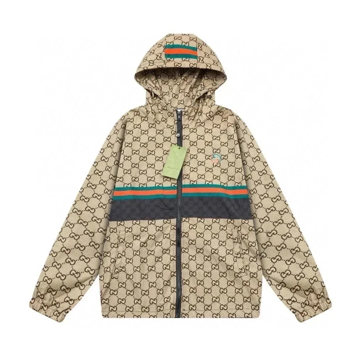 Kakobuy spreadsheet Gucci Runners GG Monogram Beige Windbreaker Jacket Jackets QC photo and price row