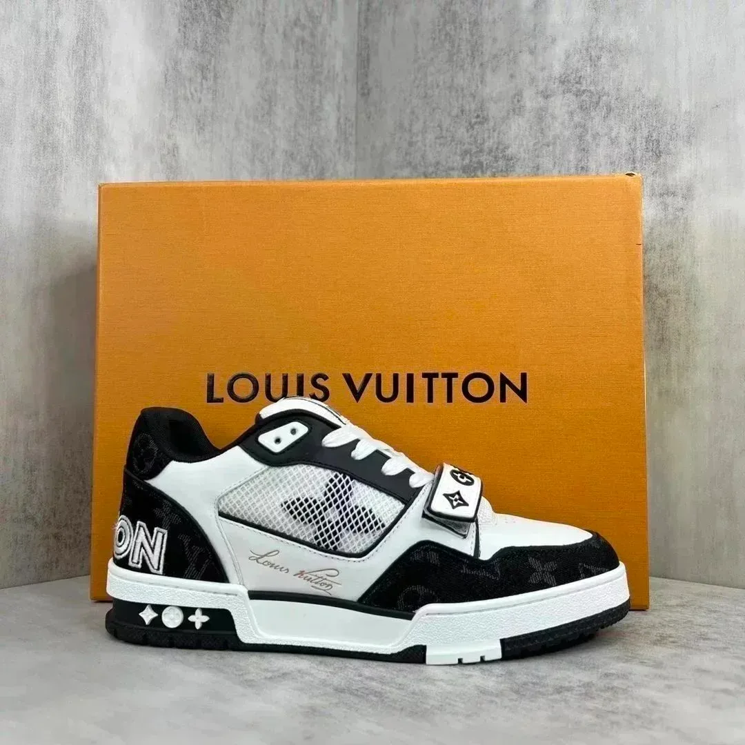 Kakobuy spreadsheet Louis Vuitton LV Trainer Black & White Sneakers Sneakers QC photo and price row