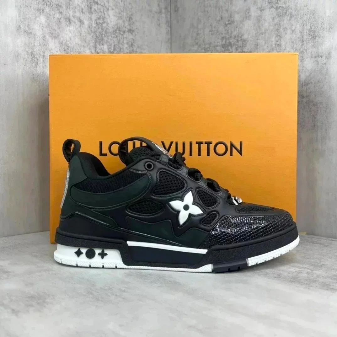 Kakobuy spreadsheet Louis Vuitton LV Trainer Black White Sneakers Sneakers QC photo and price row