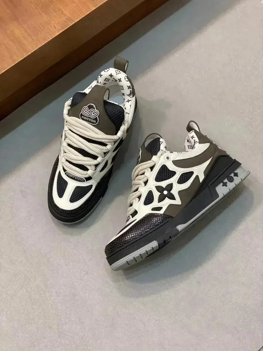 Kakobuy spreadsheet Louis Vuitton LV Trainer Monogram Sneakers White/Brown Sneakers QC photo and price row