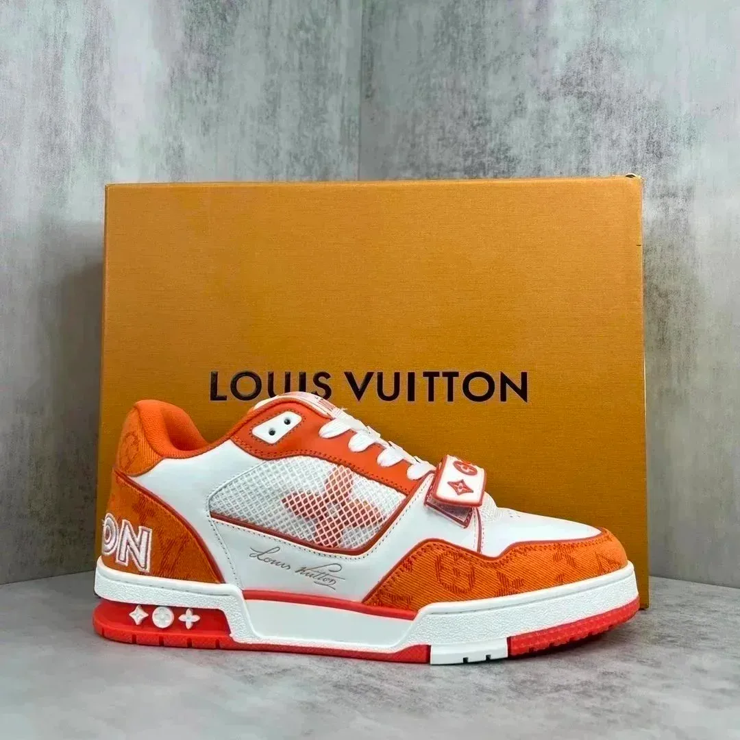 Kakobuy spreadsheet Louis Vuitton LV Trainer Orange/White Sneakers Sneakers QC photo and price row