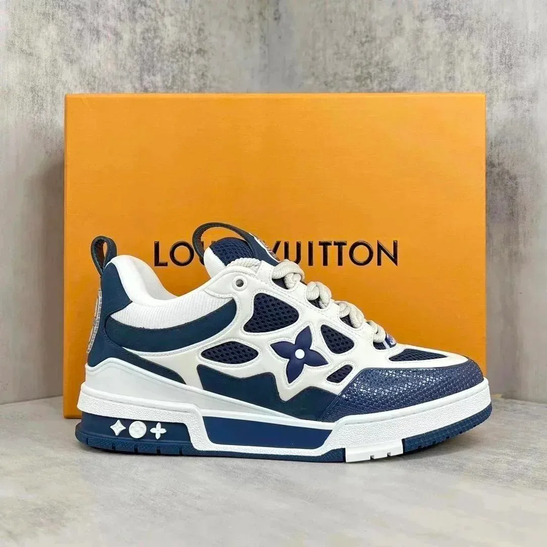 Kakobuy spreadsheet Louis Vuitton LV Trainer White/Blue Sneakers Sneakers QC photo and price row
