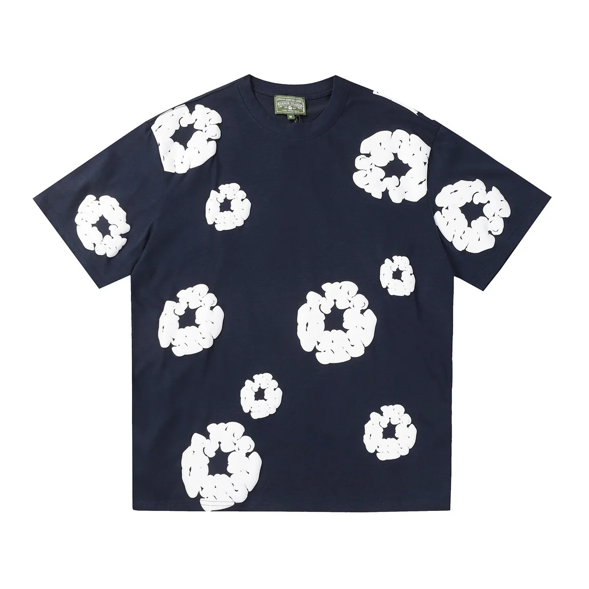 Kakobuy spreadsheet Abstract Print T-Shirt Navy/White T-Shirts T-Shirts QC photo and price row
