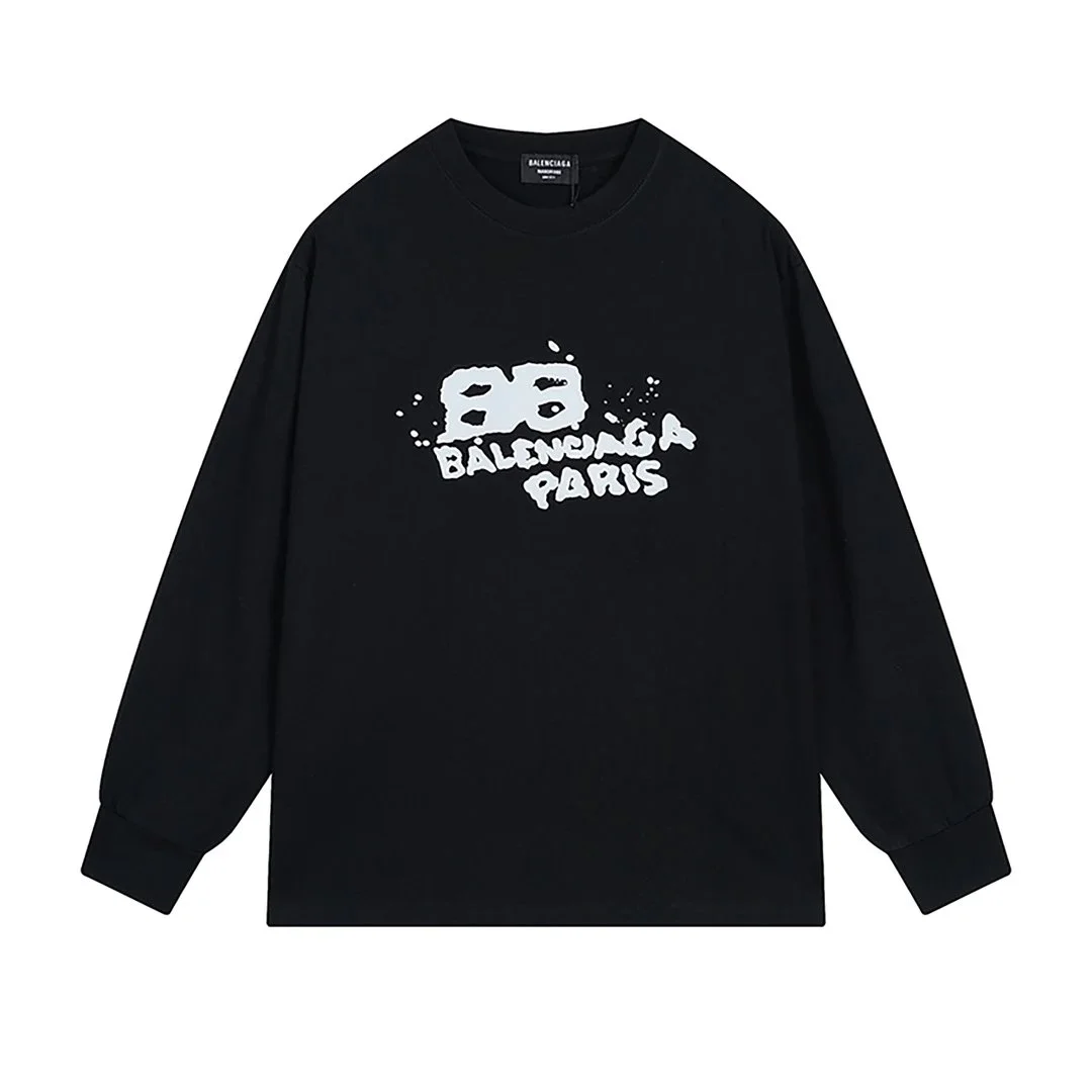 Kakobuy spreadsheet Balenciaga Triple Black BB Paris Long Sleeve T-Shirt T-Shirts QC photo and price row