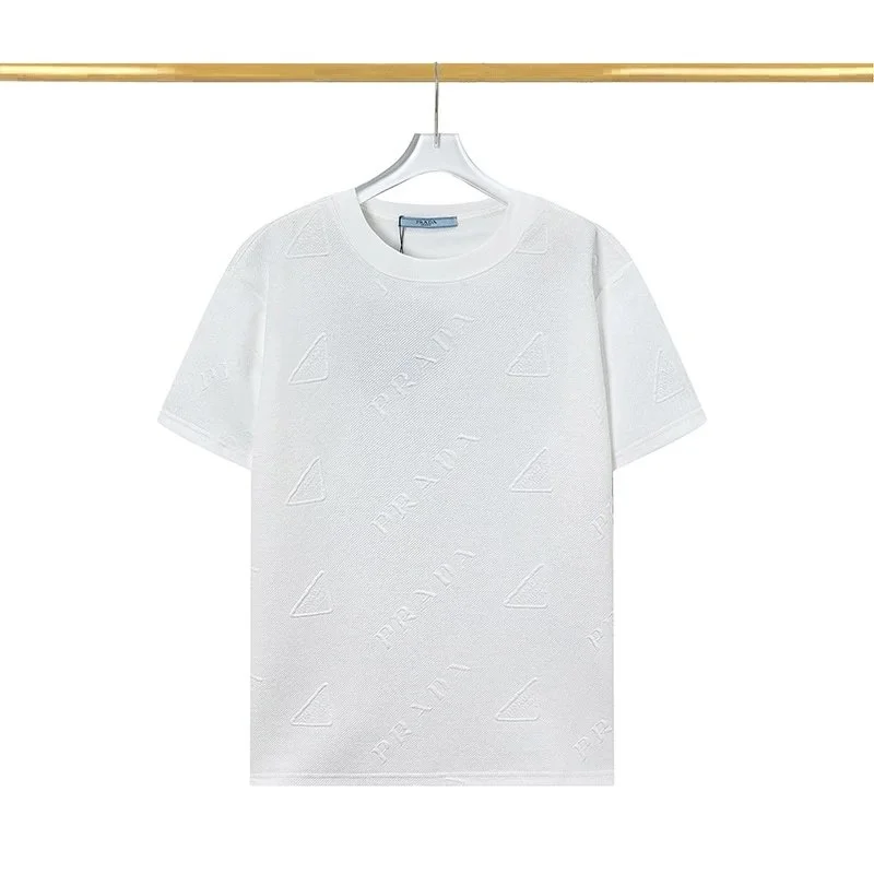 Kakobuy spreadsheet Prada White Embossed Logo T-Shirt T-Shirts QC photo and price row